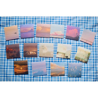 Set mix sticky note giấy ghi chú phong cảnh A35