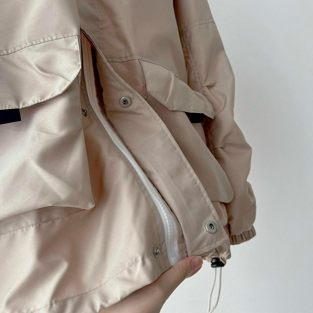 [sẵn] Áo Khoác Dù Tanazi Dài Tay Form Rộng Unisex Vải Dù 2 Lớp Chữ In WEIJI 2 Màu (ảnh thật tại shop) Tanazi Closet