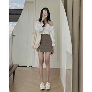 A932 Áo gấm trễ vai Audrey