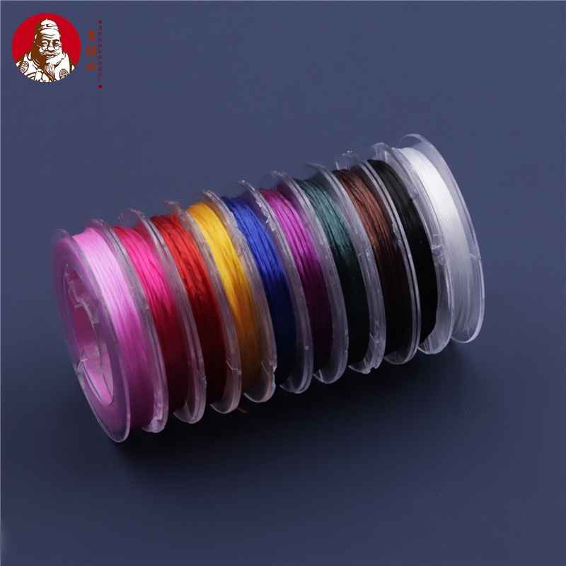 Cuộn Dây Cao Su Co Giãn 10m Xỏ Hạt Pha Lê Dùng Làm Vòng Đeo Tay DIY