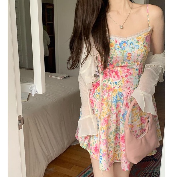 QKOOLE  Áo Len Nữ Tay Loe Thời Trang Hàn Quốc