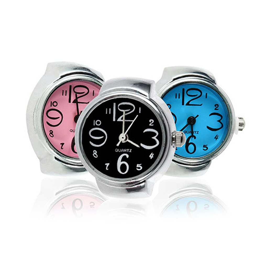 Nhẫn đồng hồ Quartz nhiều màu tùy chọn cho nữ