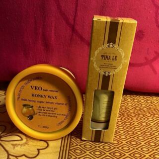 Bộ wax lông veo và tinh chất triệt lông tina le