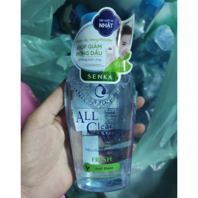 Nước tẩy trang senka all clear water fresh anti shine 230ml