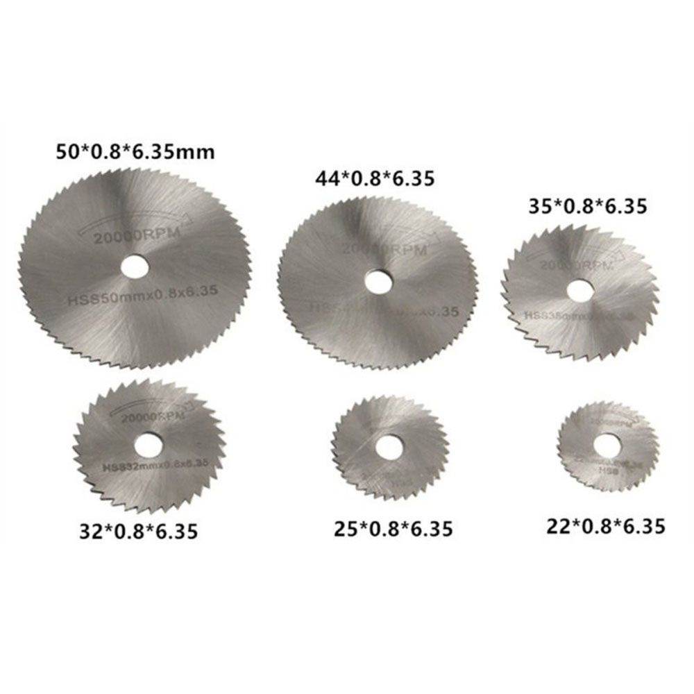 Bộ 7 Lưỡi Cưa Gỗ Hss 6mm Nhiều Màu Sắc