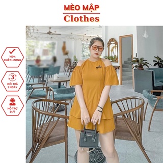 Set bộ Đũi Hàn 2 món bigsize kiểu áo cổ yếm tay ngắn khoét vai dáng mềm mại tiểu thư Meomapclothes