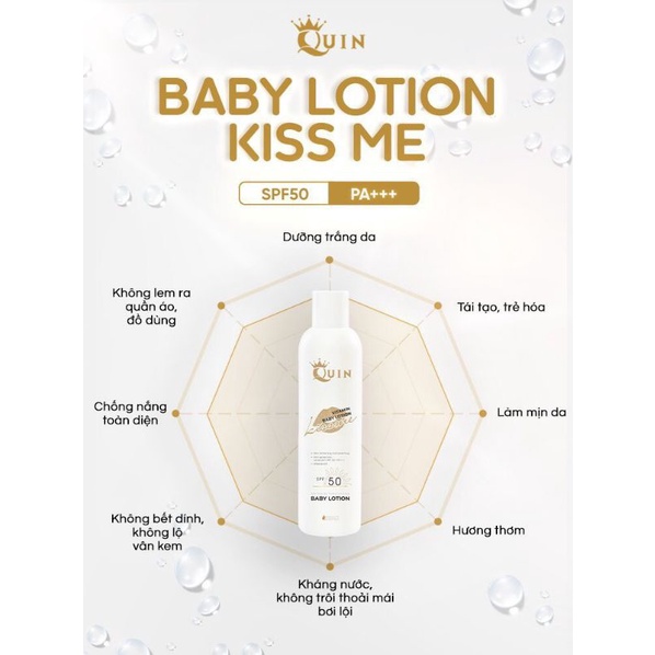 Sữa dưỡng thể trắng da Baby Lotion KISS ME