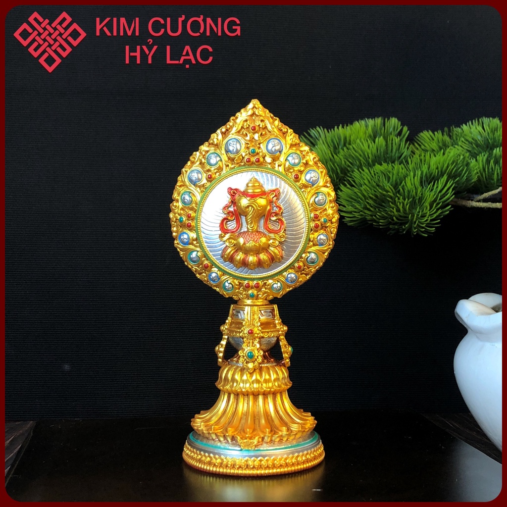 Bát Cát Tường  Mật Tông [Kim Cương Hỷ Lạc] 18 Cm