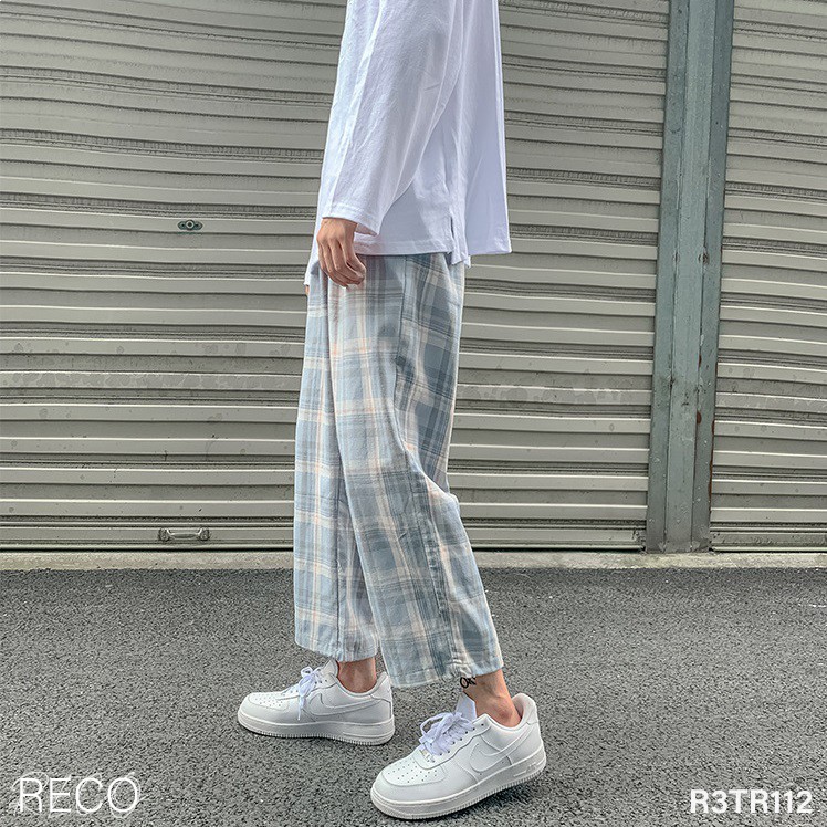 Quần vải nam Hàn Quốc cao cấp dáng rộng Trousers Loose R3TR112 Unisex