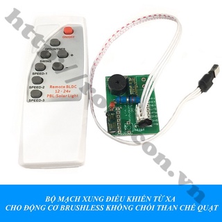 BỘ MẠCH XUNG ĐIỀU KHIỂN TỪ XA CHO ĐỘNG CƠ BRUSHLESS KHÔNG CHỔI THAN CHẾ QUẠT
