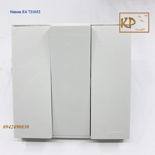 Công tắc ba 2 chiều 16a chuẩn vuông cao cấp simon e6 721032