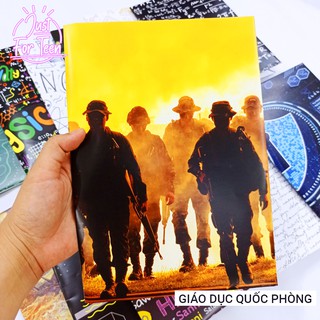 Bao tập chủ đề môn Giáo dục quốc phòng - Bao tập môn học - Giấy bọc vở môn học SIÊU CHẤT