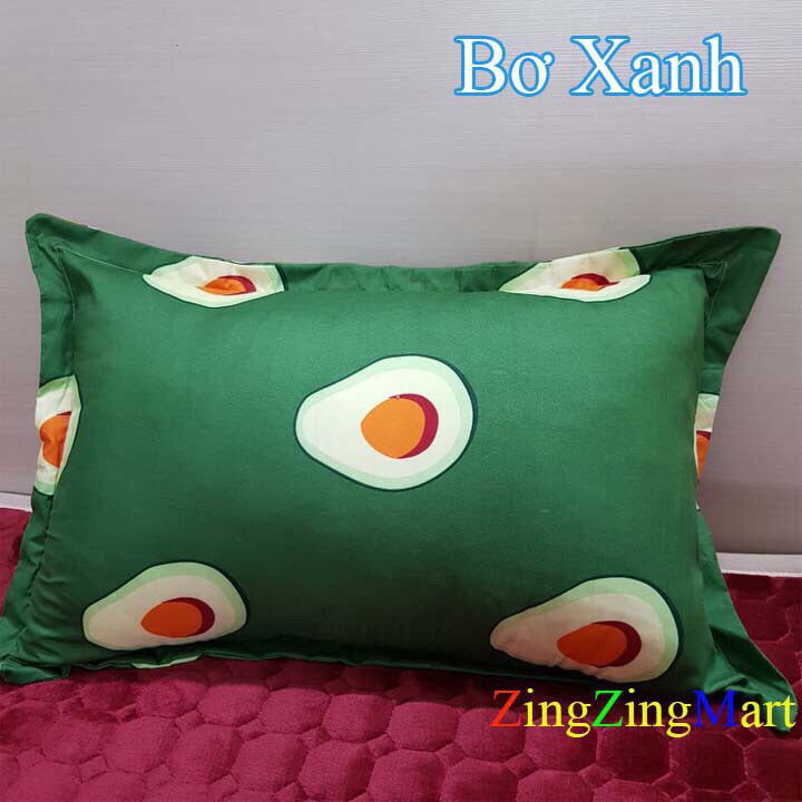 Vỏ gối đầu có khóa kéo lồng được ruột chất liệu cotton thoáng mát