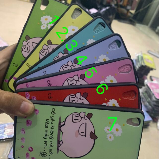 Ốp lưng Oppo A37 hình heo dễ thương