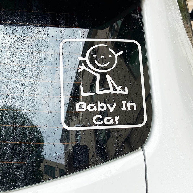 A509.Miếng Dán Phản Quang Cảnh Báo Baby In Car Chống Nước Chống Nắng Cho Thân Xe Hơi