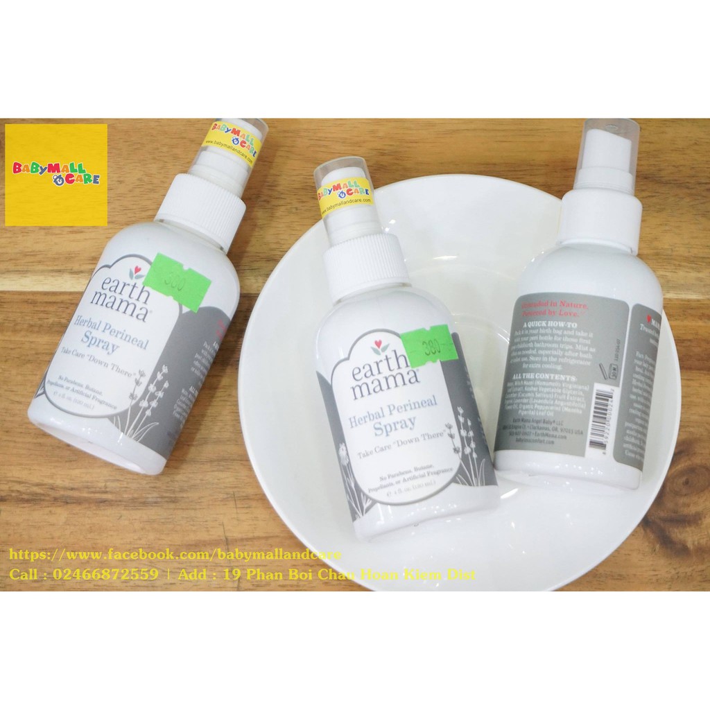 XỊT GIẢM ĐAU SAU SINH EARTH MAMA