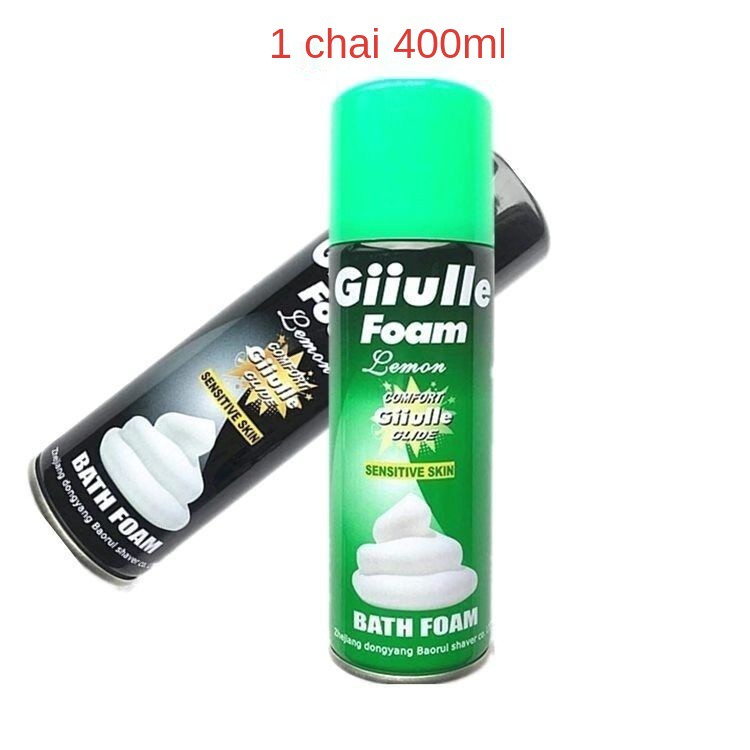 Bọt cạo râu 400ml dung tích siêu lớn làm mềm kem gel cotton slime