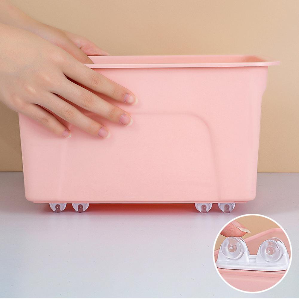 PISTA Set 4 Bánh Xe Tự Dính Dùng Để Đựng Rác Tiện Dụng