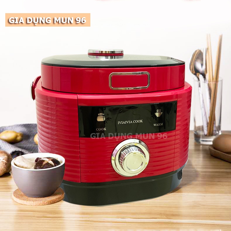 Nồi Cơm Điện IVIAIVIA COOKER MM - NC18 Dung tích 1.8 Lít  - Tặng Kèm Giá Hấp, Hàng Chính Hãng Bảo Hành 12 Tháng