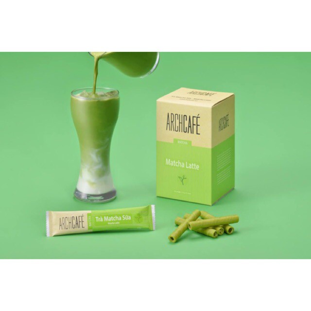 Matcha Latte Archcafe - Matcha sữa Archcafe - Trà hòa tan 3 trong 1