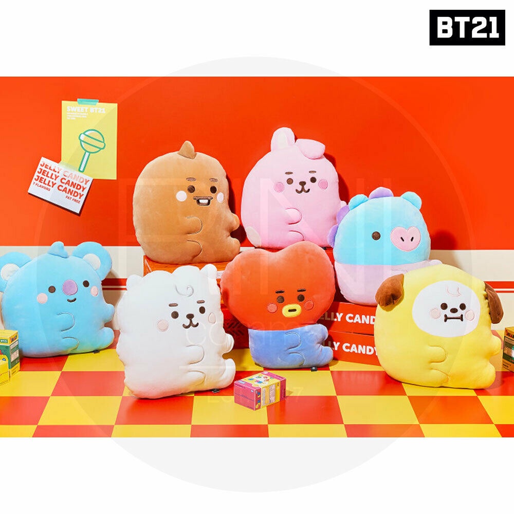 Gối ôm nhồi bông thiết kế hình BT21 dễ thương