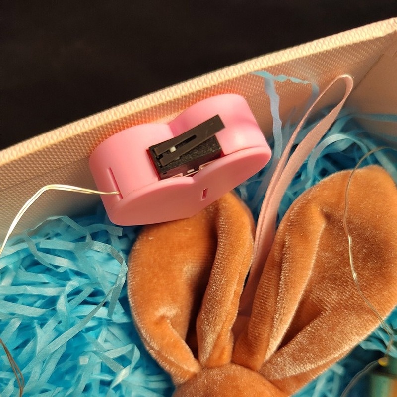 Hộp Quà Tặng Dây Đèn LED Nắp Mở Sáng Tạo Có Thể Uốn Cong Chạy Bằng Pin DIY