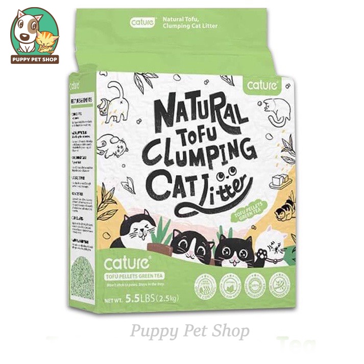 Cát vệ sinh hữu cơ cho mèo Cature Natural Tofu Clumping