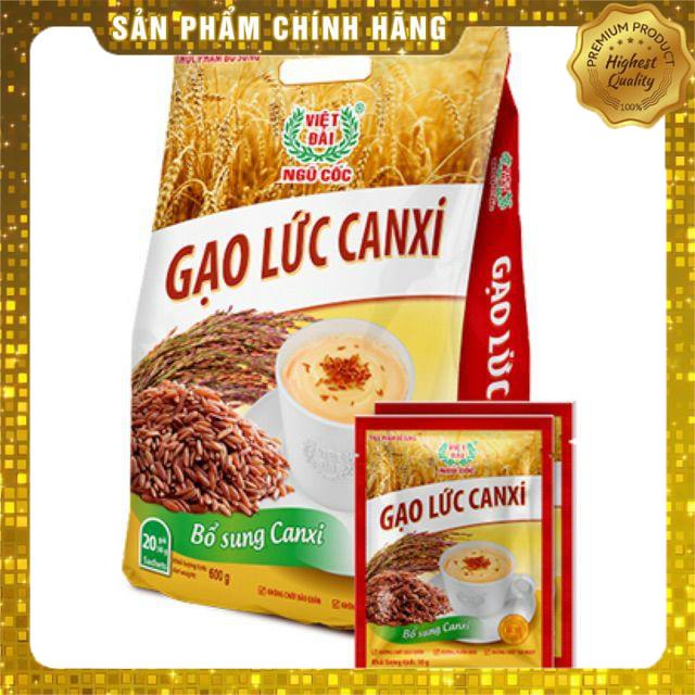 Bột ngũ cốc Gạo lức Huyết Rồng Canxi Việt Đài túi 600g