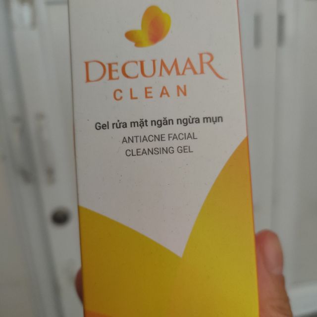 DECUMAR Clean gel rửa mặt ngừa mụn