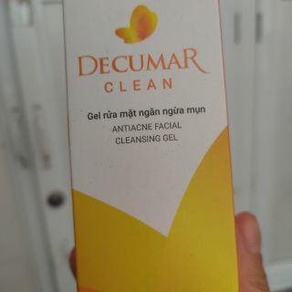 DECUMAR Clean gel rửa mặt ngừa mụn