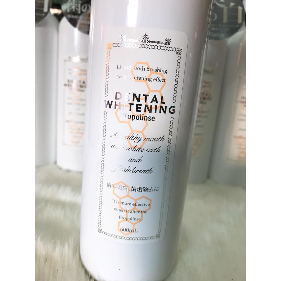 (600ml) Nước súc miệng Propolinse Dental Whitening Chính Hãng