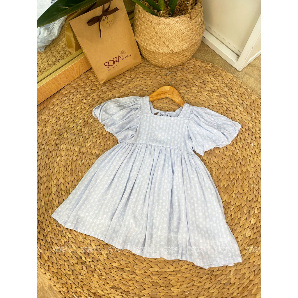 Đầm Babydoll Tay Chuông Nơ Lưng Cho Bé Gái 9kg-39kg SoraChan - M142,M143,M144,M145,M146,M147