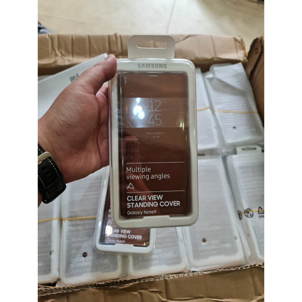 Bao da clear view Samsung Note 9 chính hãng