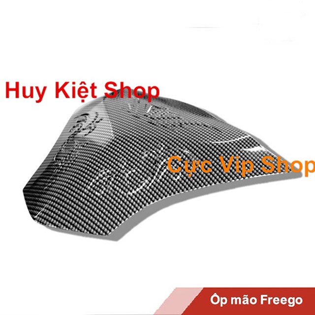 ( Freego ) Ốp Mão Xe Carbon Cao Cấp