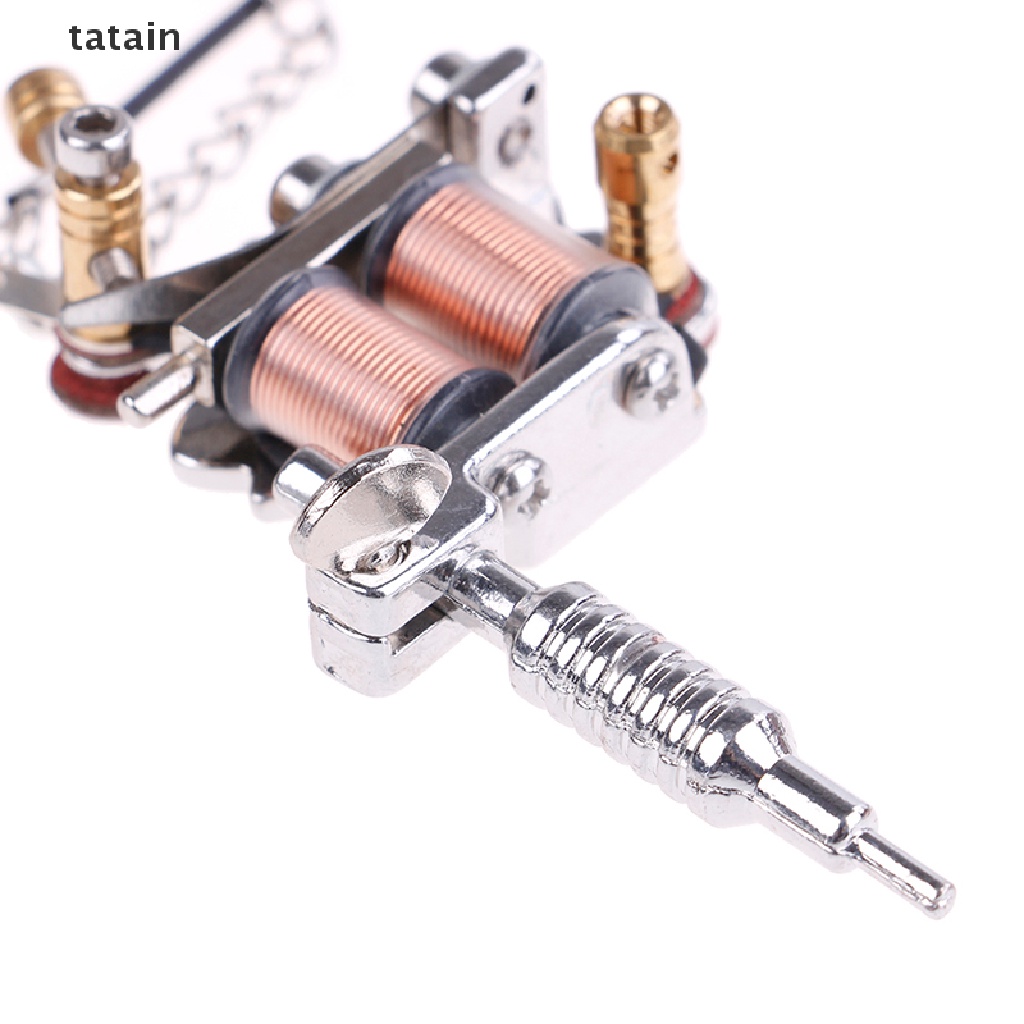 [TAT] 1X Mini Tattoo Machine Tattoo Keychain Key Holder Punk Style As Pendant Ornament CVX