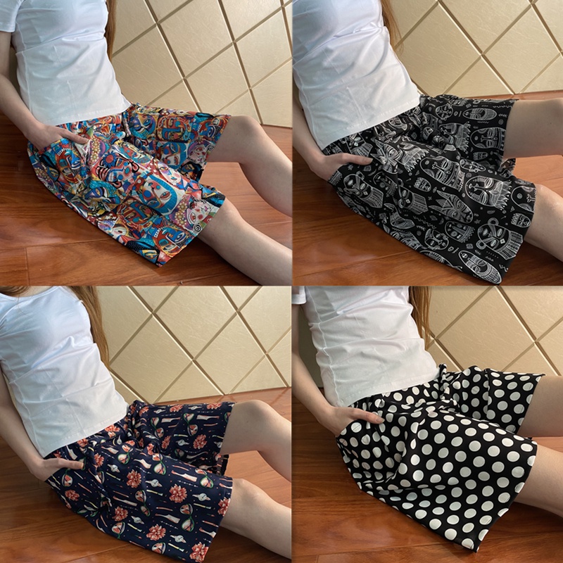 Bộ Đồ Ngủ Cotton Dáng Rộng Nhanh Khô In Họa Tiết Xinh Xắn | BigBuy360 - bigbuy360.vn