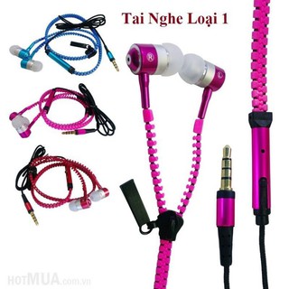 Tai nghe kéo khóa Zipper chống rối dây