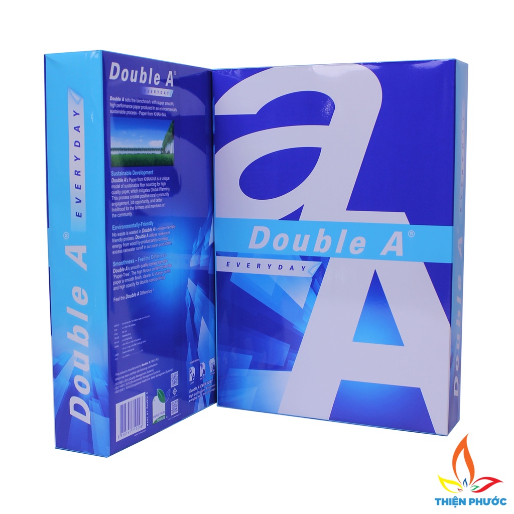 Giấy A4 Double A 80gsm dày 500 tờ SUKADO GIAYDA80