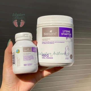 Bột tăng chiều cao Bio Island Lysine Starter 150g cho trẻ dưới 6 tuổi của Úc chính hãng