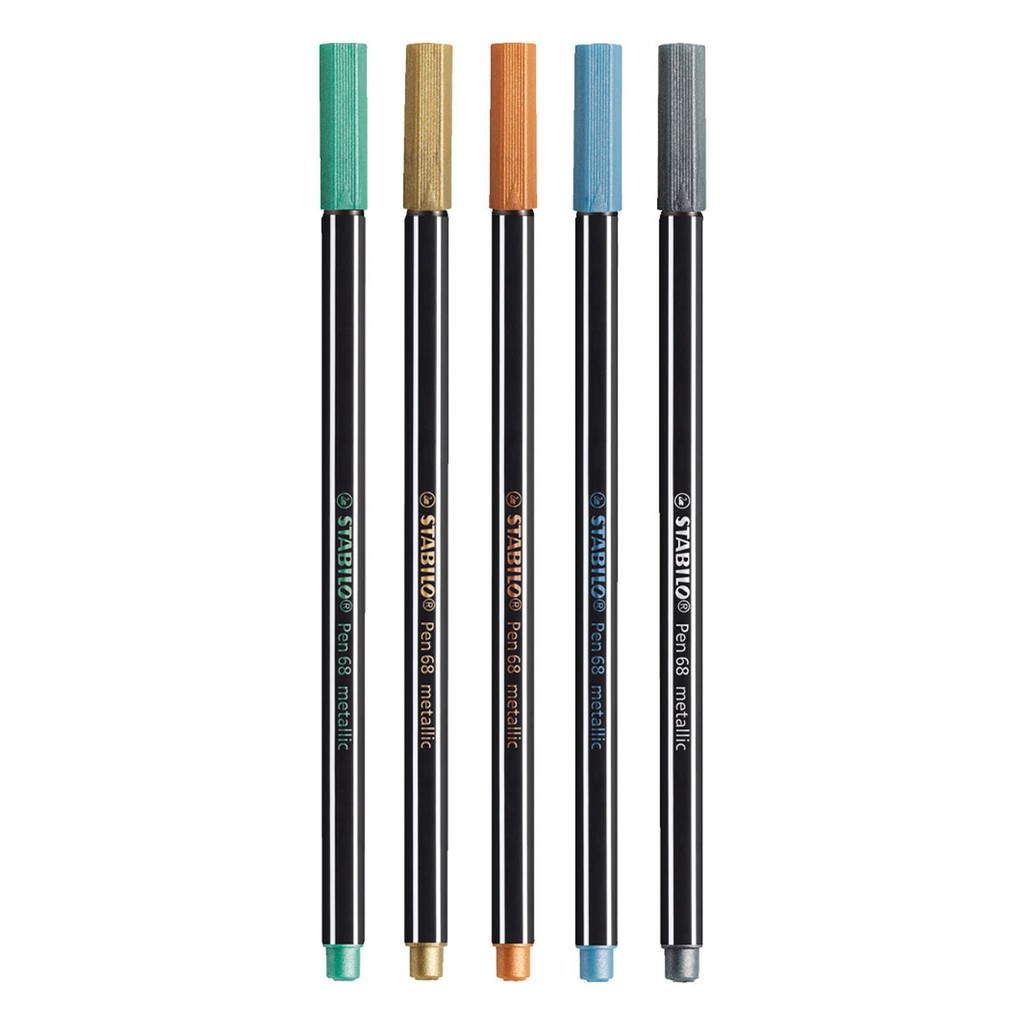 Bộ 5 Bút lông nhũ STABILO Pen 68 metallic (PNM68-C5)