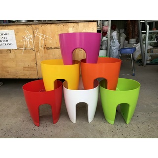 Combo 5 chậu kẹp lan can cỡ lớn