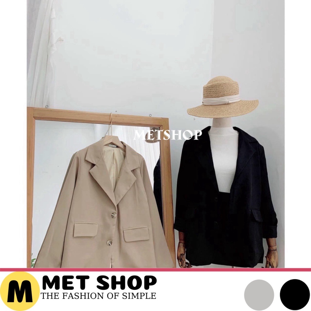 Áo vest nữ 2 lớp , Blazer tay dài màu trơn cho nữ ,AVS01 khoác ngoài cho nữ thời trang hàn quốc -MIALA