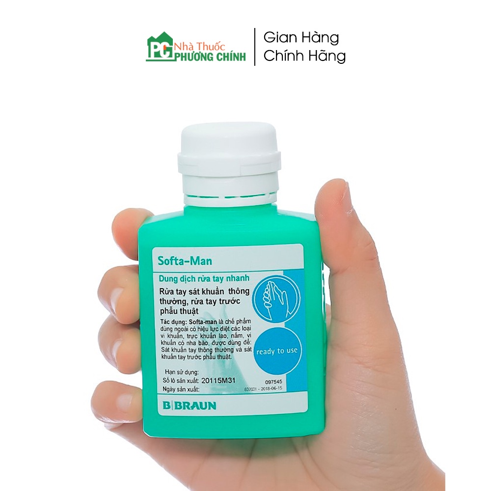 Nước Rửa Tay Khô Sát Khuẩn Softa-Man B.Braun 100ml | BigBuy360 - bigbuy360.vn