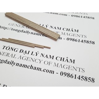 Nam châm đất hiếm 1x2mm- 100 viên