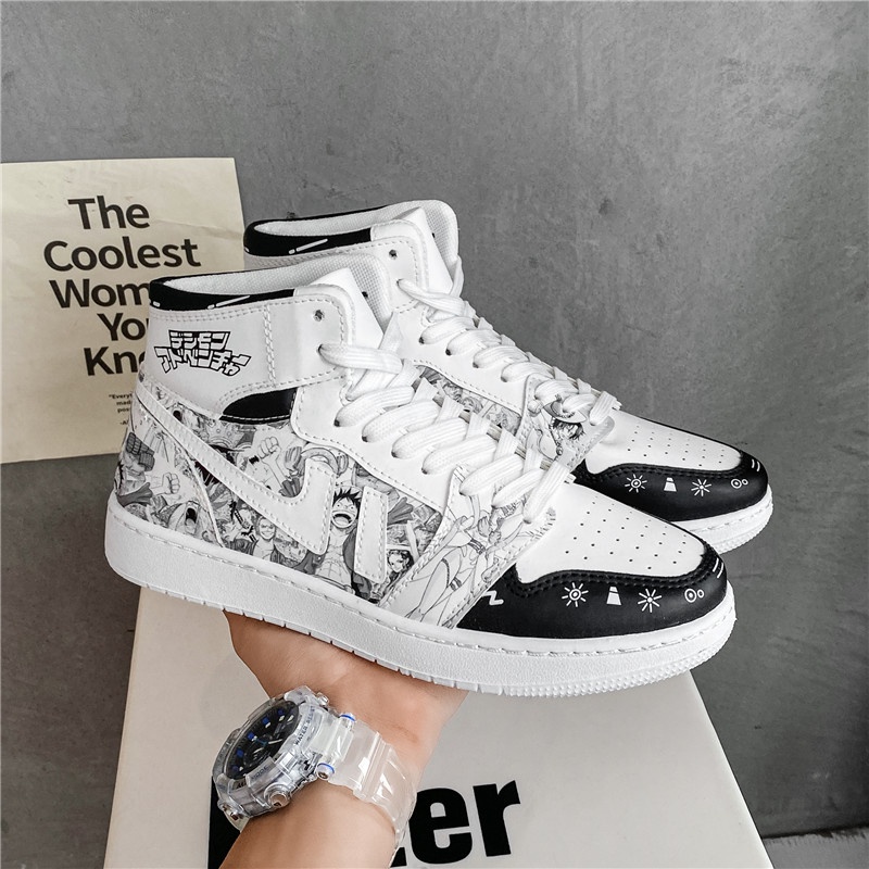 Giày sneaker in hoạt hình anime one piece thời trang size 36-44