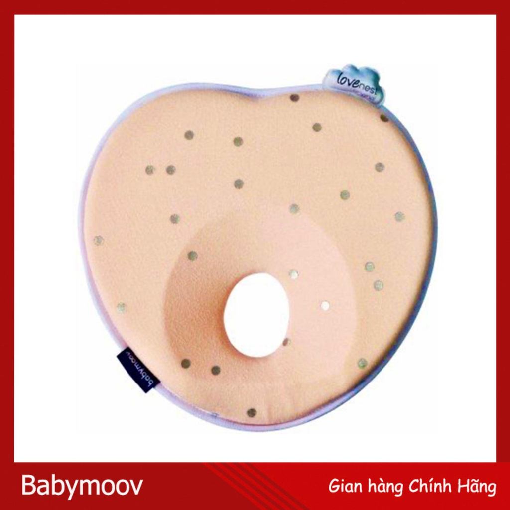 Gối Lõm Babymoov Giảm Lực Lên Hộp Sọ Tránh Bẹt Đầu Hồng