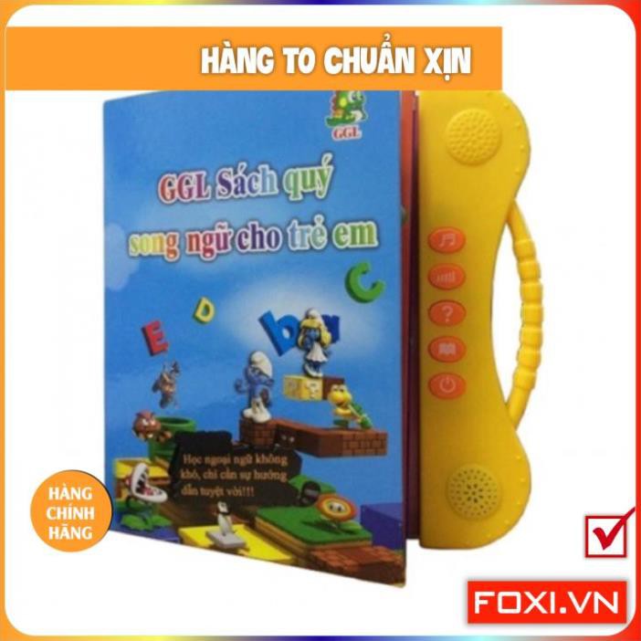 Sách nói Song Ngữ Anh-Việt Giúp Trẻ Học Tốt Tiếng Anh-có bút-có âm thanh-phát triển trí tuệ