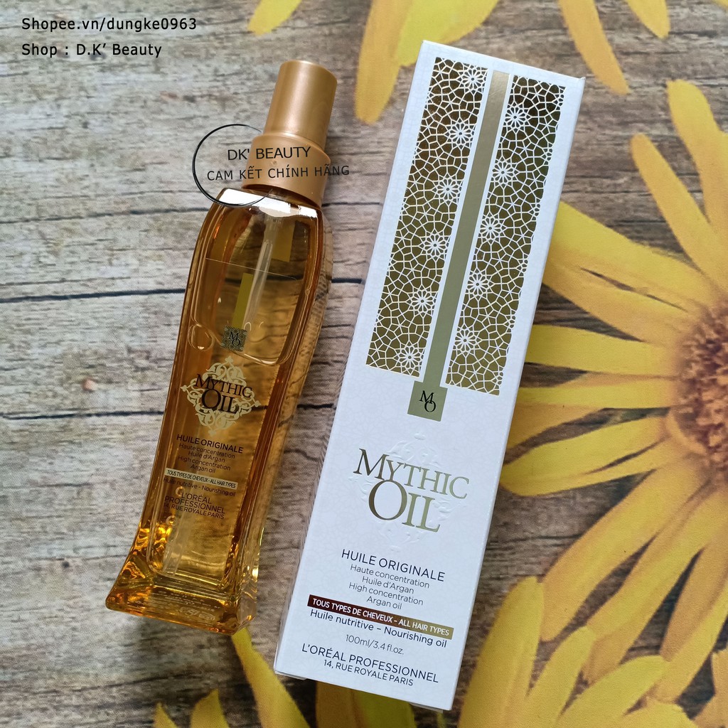 🎁TINH DẦU LOREAL DƯỠNG TÓC SUÔN MƯỢT MYTHIC OIL - 100ML