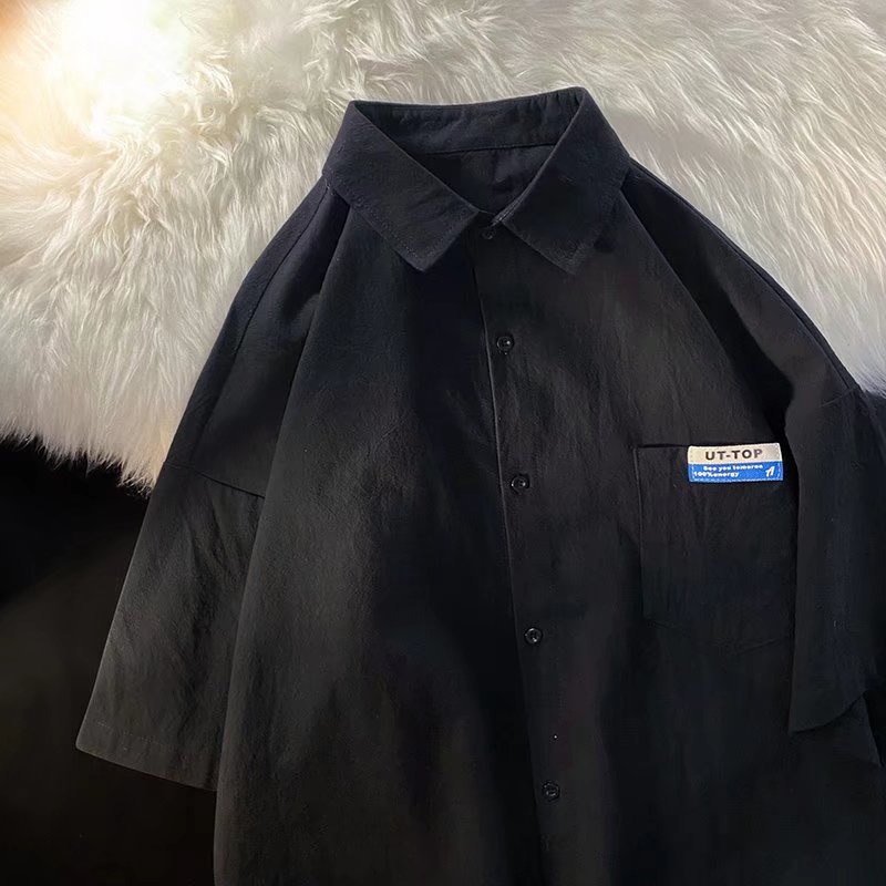 Áo Sơ Mi Nam Tay Ngắn Dáng Rộng Màu Trơn Thời Trang Hàn Quốc Cá Tính Cho ÁO Sơ Mi Nữ Form RộNg ÁO Sơ Mi ĐẹP Áo Sơ Mi Rộng Cho Nam Kinh Doanh Áo Sơ Mi Nam Màu Trơn Áo Sơ Mi Cao Cấp Nam