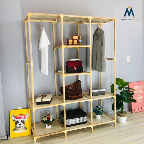 Tủ gỗ đựng quần áo MinhlongwoodHN